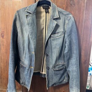 The Limited Stretch Blue Denim Jacket Size Small